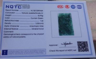 Certificate Jadeite jade  Burmese  Guanyin Kai Lun pendant - Thumbnail 2