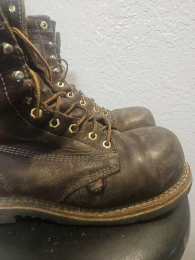 Thorogood Mens 8 Steel Toe Boots - Thumbnail 2