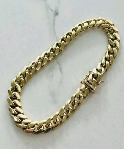 solid 14k gold bracelet - Thumbnail 6