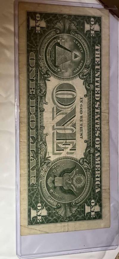 1957b silver note 1dollar bill - Thumbnail 2