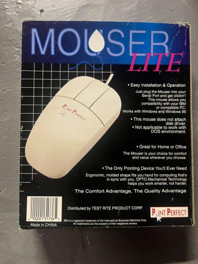 This is an open box 3 Button Serial MouseNever used comes fr - Thumbnail 3