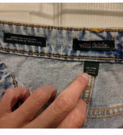Wild Fable Faded Blue Jean Shorts - Thumbnail 3