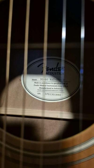 Fender Acoustic Guitar - Thumbnail 2