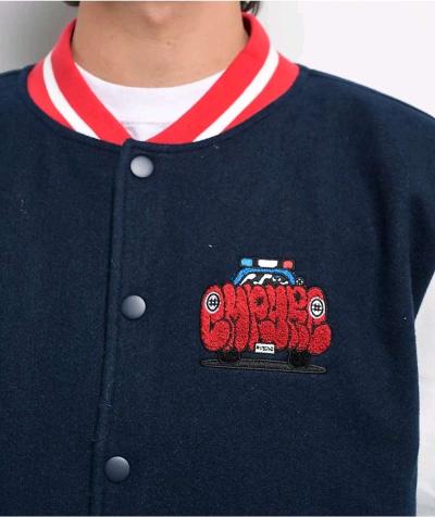 Empyre Brick Navy  White Varsity Jacket - Thumbnail 2