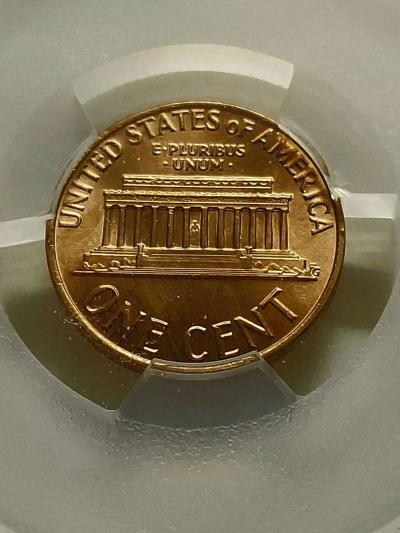 1975 PCGS MS66 RD LINCOLN PENNY - Thumbnail 4