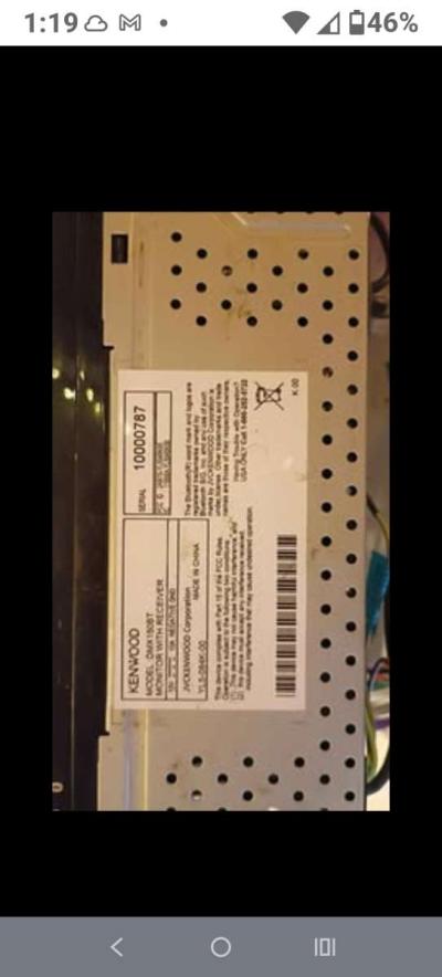 Kenwood touch screen car stereo - New Era, Michigan