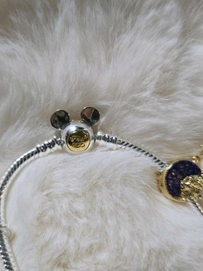 Pandora Disney Mickey 100th Anniversary Snake Chain Bracelet - Thumbnail 3