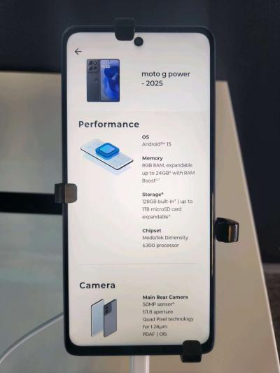 Motorola Moto G Power 2025 5G 128GB Blue - Thumbnail 2