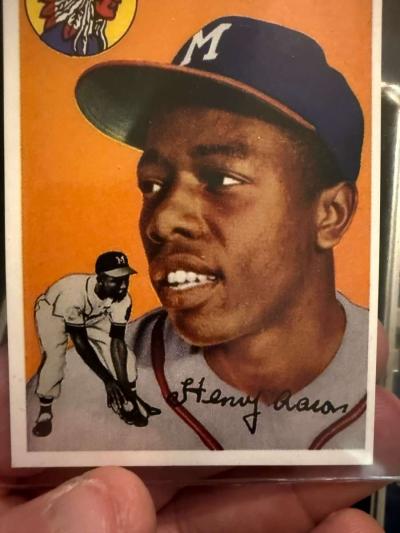 1954 Hank Aaron  128 RC - Thumbnail 5