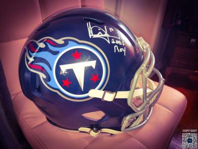 2006 OROY Autographed Vince Young Helmet - Thumbnail 3