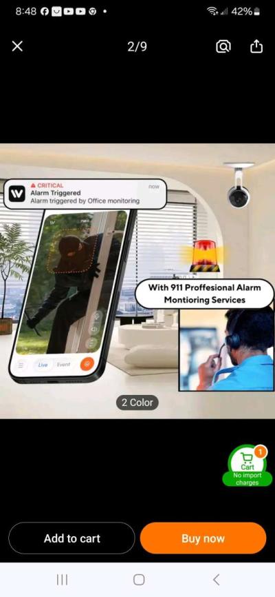 Brand New Indoor Security Camera - Thumbnail 3