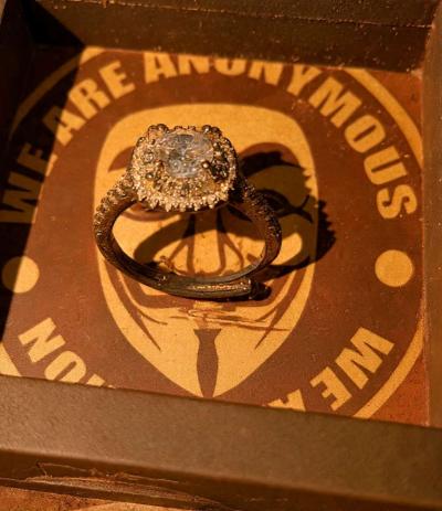 S925 adjustable moissanite diamond 1ct ring - Thumbnail 2