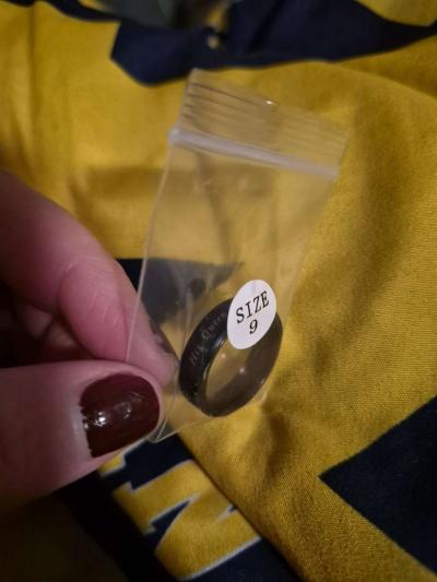 BRAND NEW HIS QUEEN Comfort fit purple band size 9 - Thumbnail 4