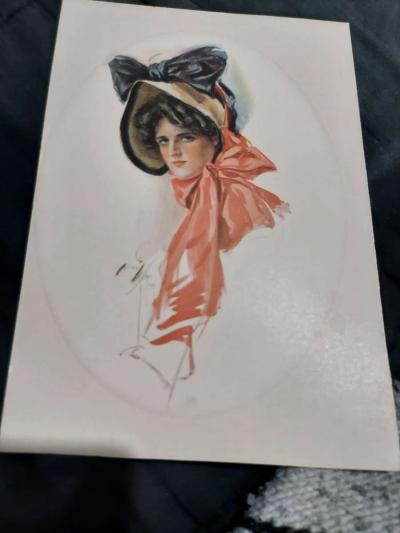 Ornate Antique Gold Baroque Frame w 1900s Harrison Fischer P - Thumbnail 2