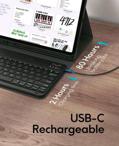 Keyboard for iPad Air 13 M3M2 20252024 iPad Pro 129 inch Cas - Thumbnail 3