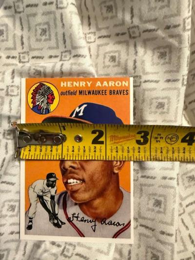 1954 Hank Aaron  128 RC - Thumbnail 3
