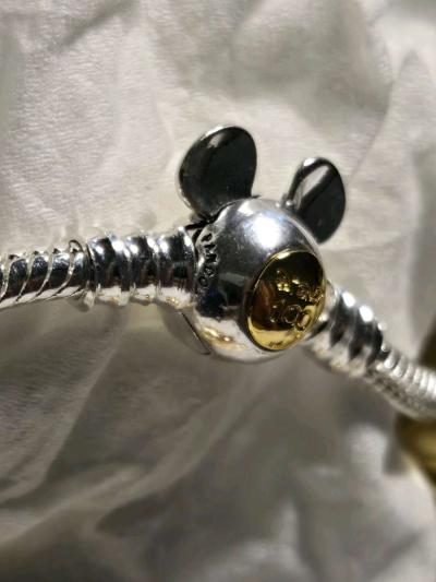 Pandora Disney Mickey 100th Anniversary 7in Chain Bracelet - Thumbnail 2