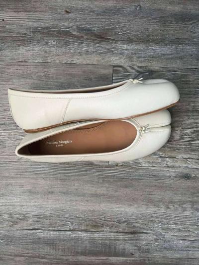 maison margiela tapi flats ballet in white leather size 7US - Thumbnail 2