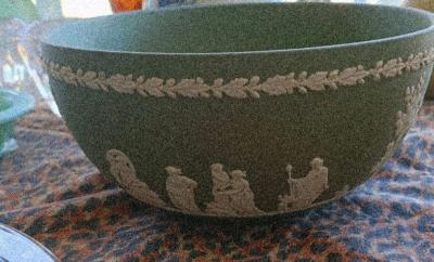 Wedgwood Sacrifice Bowl  Green Jasperware - Thumbnail 3