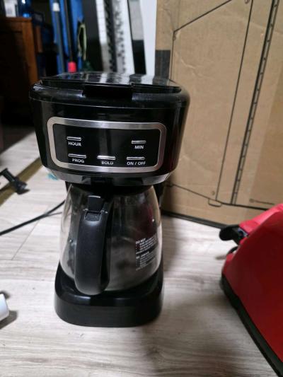 a fairly used coffe maker