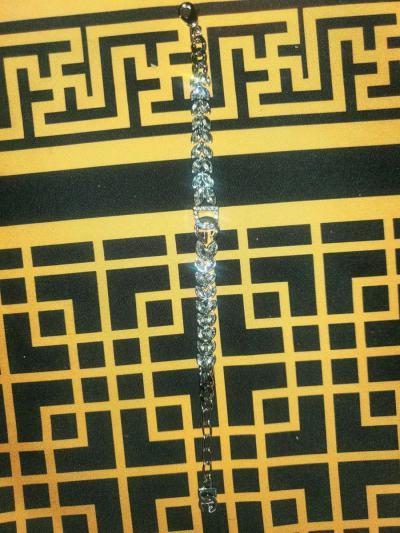 Dolce  Gabbana Elegant Silver Bracelet with Crystal Accents - Thumbnail 5