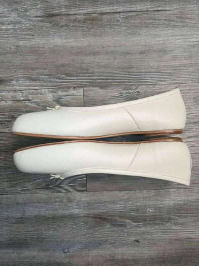 maison margiela tapi flats ballet in white leather size 7US - Thumbnail 3