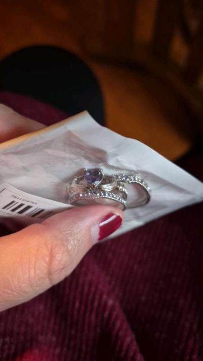 BRAND NEW 3pc purple Celtic rings size 9 - Thumbnail 4