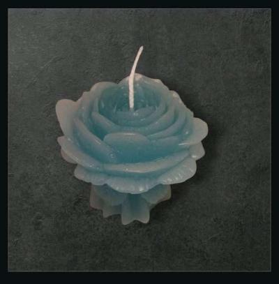 3 Blue Rose Candle Set - Thumbnail 3