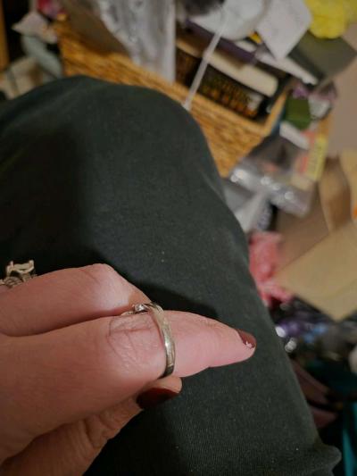 NEW sterling silver Jack and Sally ring size 9 - Thumbnail 2