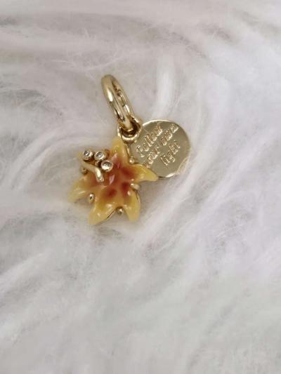 PANDORA 14k  Disney Tangled Sundrop Flower Glow in D - Thumbnail 4