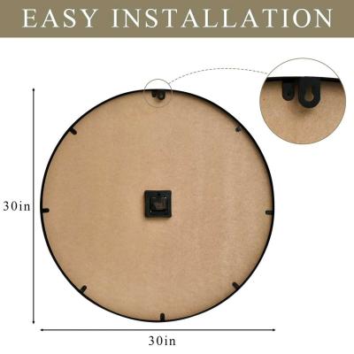 30 Inch Large Wall Clock Farmhouse Style  White Silent NonTi - Thumbnail 3