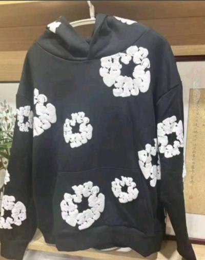 FREE SHIPPING USA ONLY Black denim hoodie size XL - Thumbnail 4