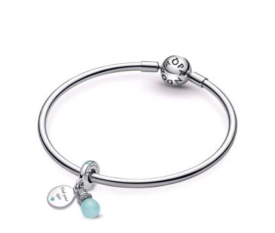 Glowinthedark Lightbulb Double Dangle Charm for Pandora brac - Thumbnail 3