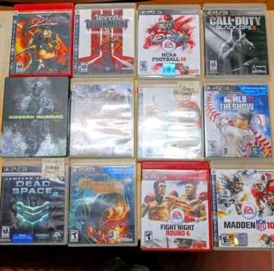 12 Bundle PS3 Video Games