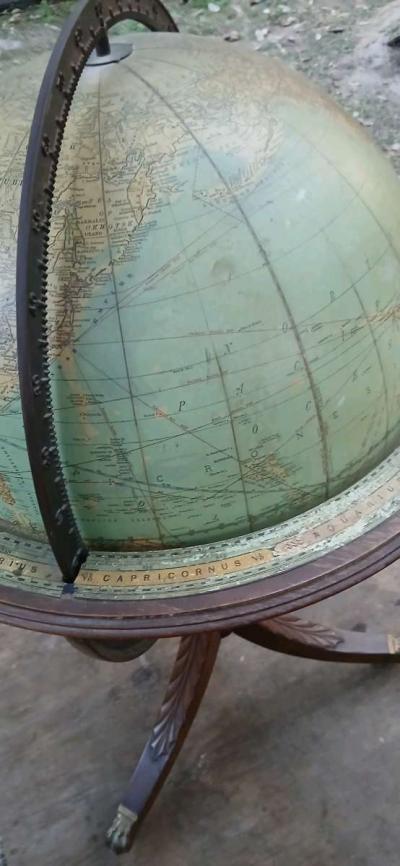 1920s Rand McNally 18 inch Terrestrial Globe - Thumbnail 3