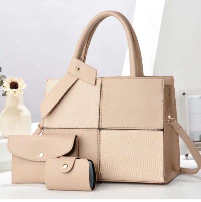 Womens Elegant Handbag Set  Tote Crossbody  Wallet 3Piece Se - Thumbnail 4