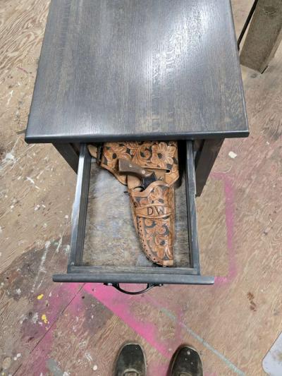 end table with RFD drawer lock - Thumbnail 4
