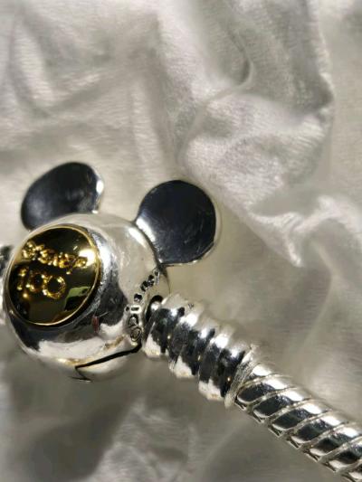 Pandora Disney Mickey 100th Anniversary Snake Chain Bracelet - Thumbnail 5