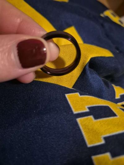 BRAND NEW HIS QUEEN Comfort fit purple band size 9 - Thumbnail 3