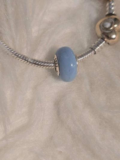 PANDORA Opalescent Ocean Blue Charm Bracelet Charm Moments - Thumbnail 3