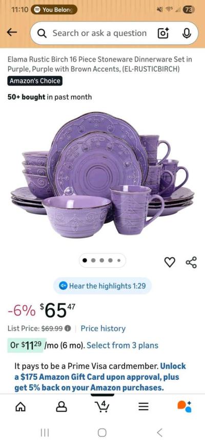 16 piece dinnerware set - Thumbnail 2