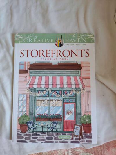Creative Haven Storefronts coloring book - Thumbnail 1