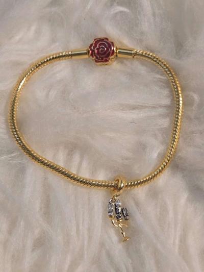 Disney Beauty and the Beast Lumiere Dangle Charm Sterling - Thumbnail 3