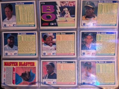 Sheet of 9 most valuable cards in set  Bo Jackson Breaker - Thumbnail 2
