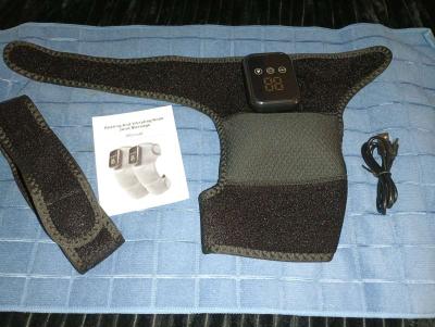 New Knee Shoulder Elbow Heat and Massage Wrap - Thumbnail 3