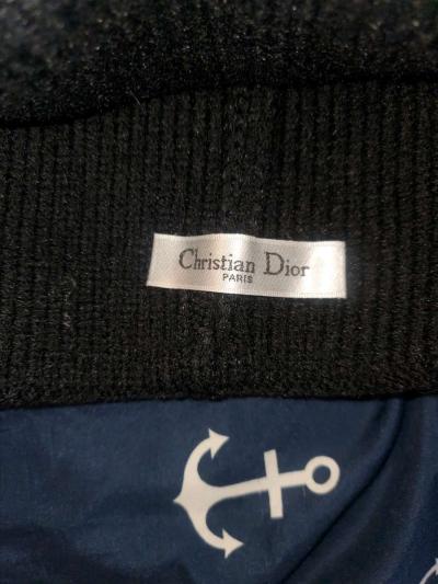 Dior Black and White Knit Hat - Thumbnail 2