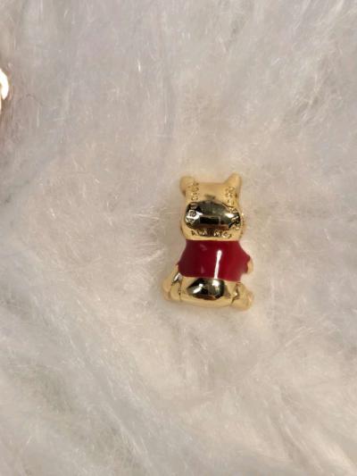 PANDORA 14k Gold Disney Winnie the Pooh Bear Charm for Pando - Thumbnail 2