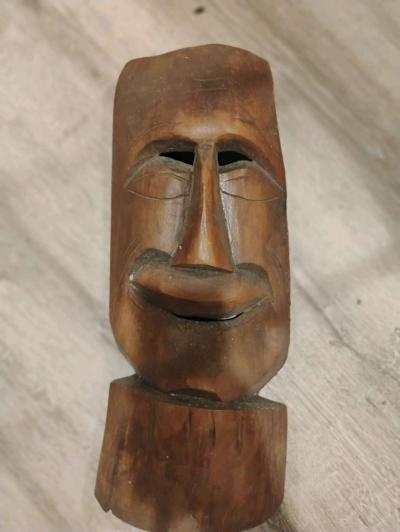 HandCarved Wooden Masks  Large Statement Wall Art Numbered - Thumbnail 2