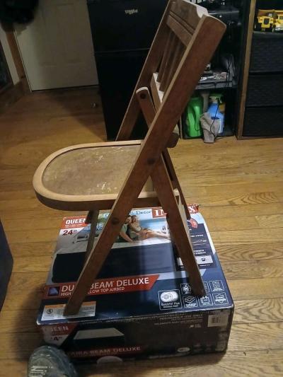 antique chair style plant holder - Thumbnail 2