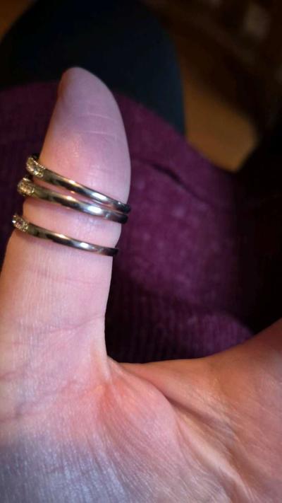 BRAND NEW 3pc purple Celtic rings size 9 - Thumbnail 3